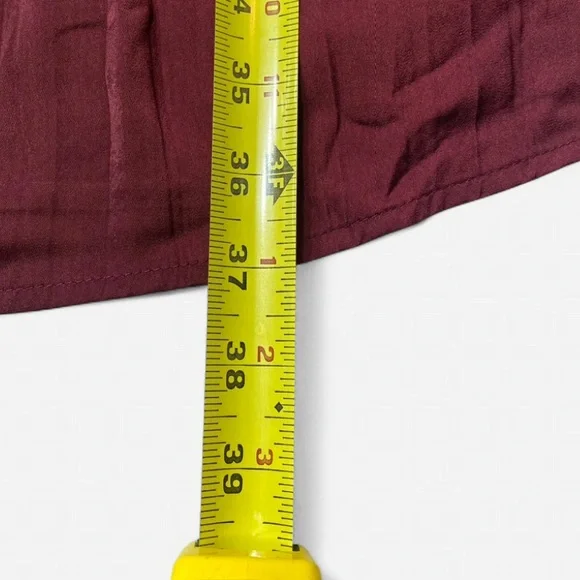 Motherhood Women’s Smocked BabyDoll Maternity Dress Burgundy Size Large - Picture 6 of 11